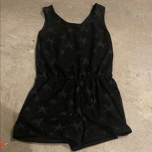 Chic Black Starry Kids Romper